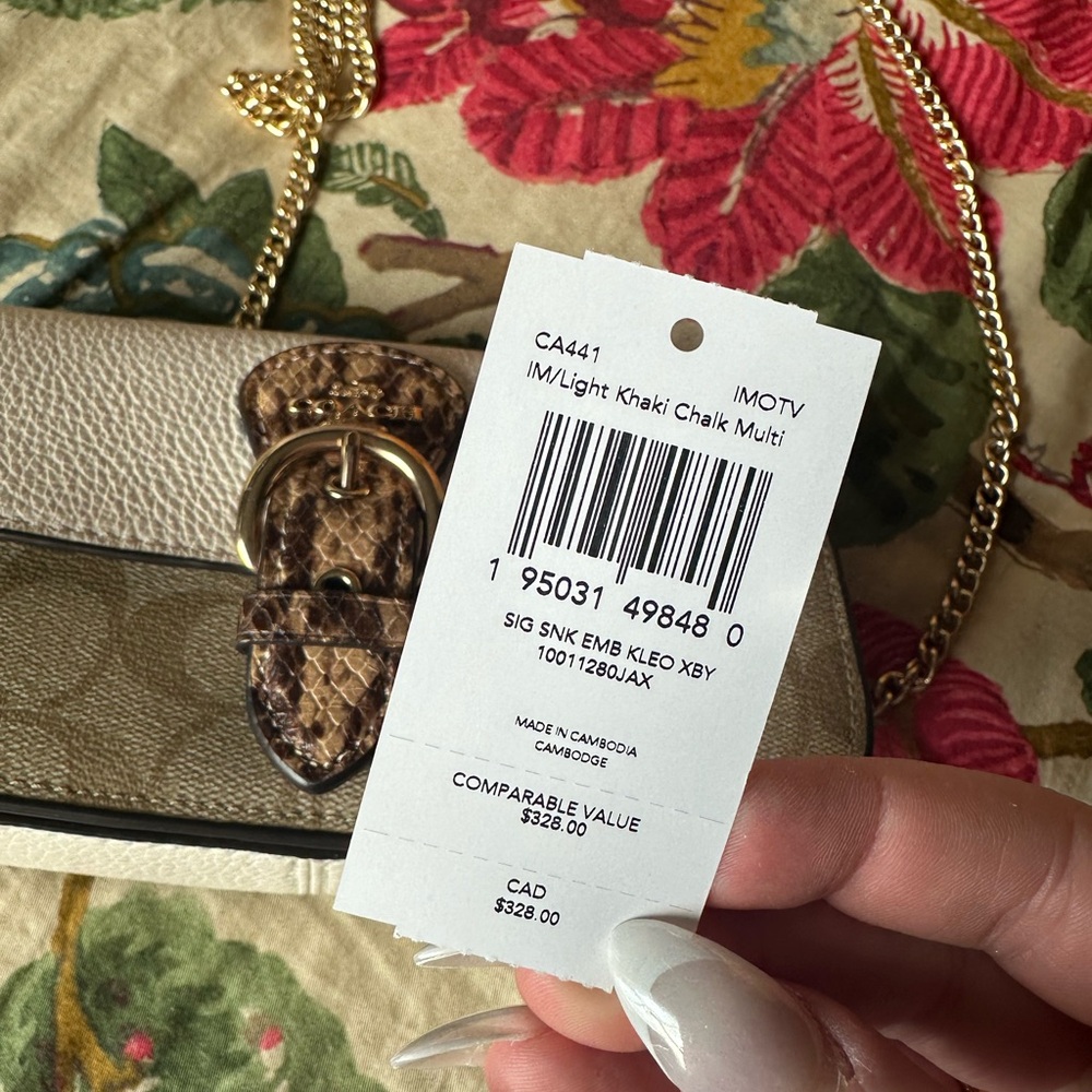 Coach Kleo Snakeskin Bag - Picture 2 of 9